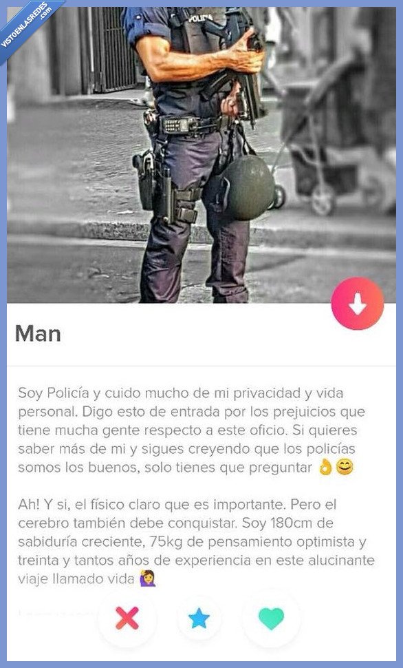 tinder,policía,flipao