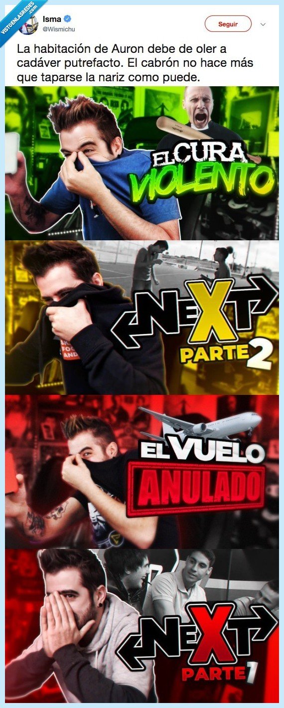 auronplay,habitacion,tapar de nariz