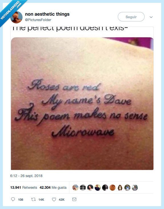 la perfección poética existe