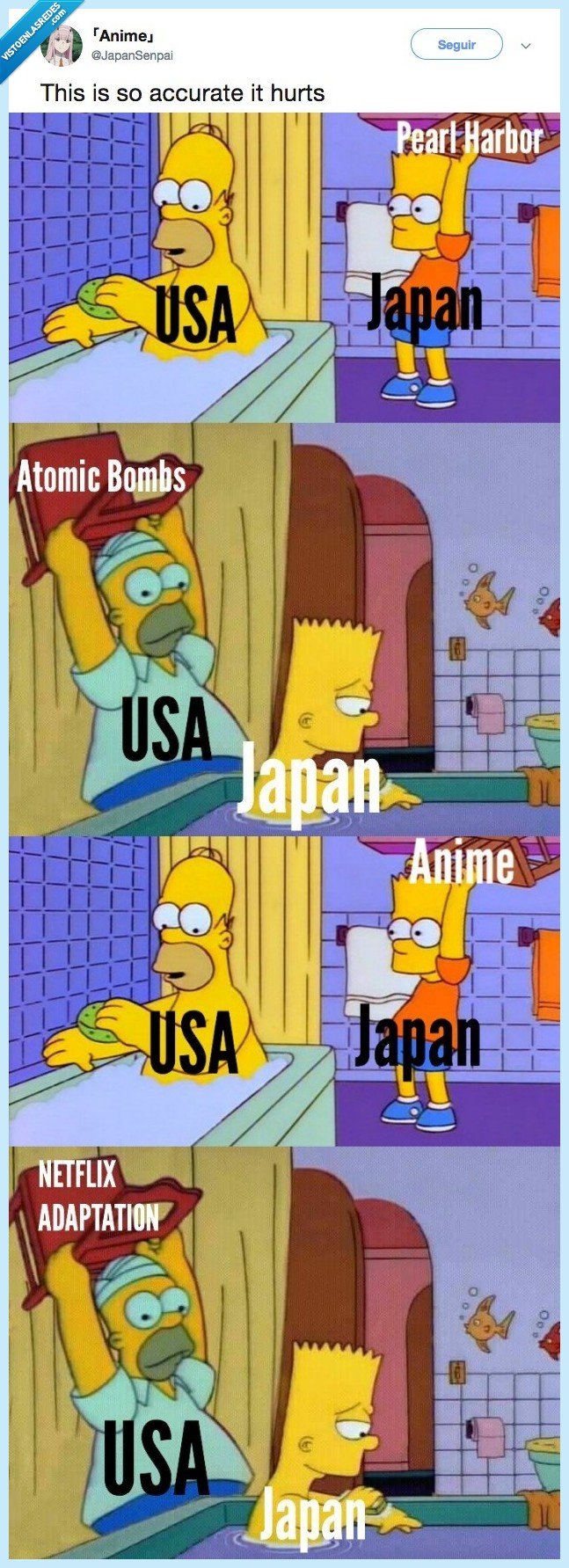 498084 - La guerra entre USA y Japón explicada con memes de los Simpsons, por @JapanSenpai