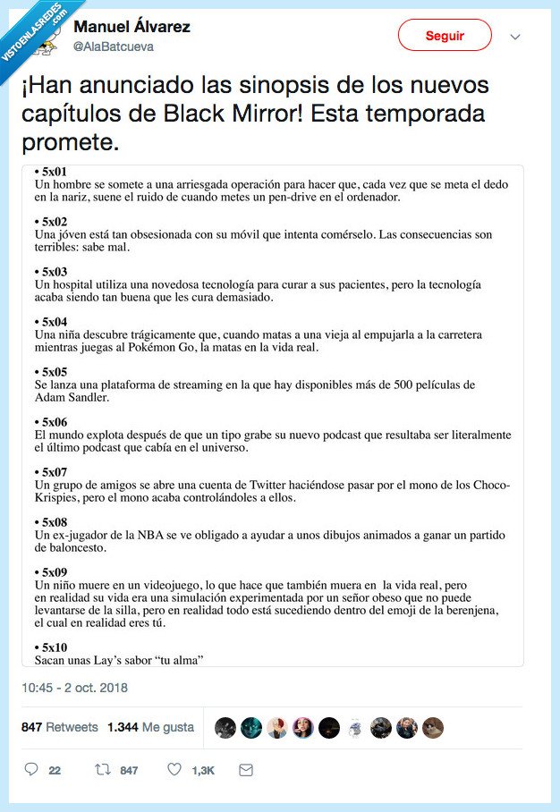 black mirror,calentito,temporada