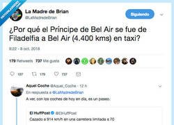 Enlace a Un tuitero se da cuenta que hemos vivido engañados toda la vida con el taxi de Bel-Air, por @LaMadredeBrian