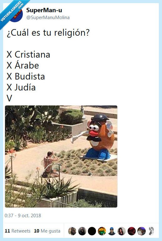 religión,mistar patata,toy story