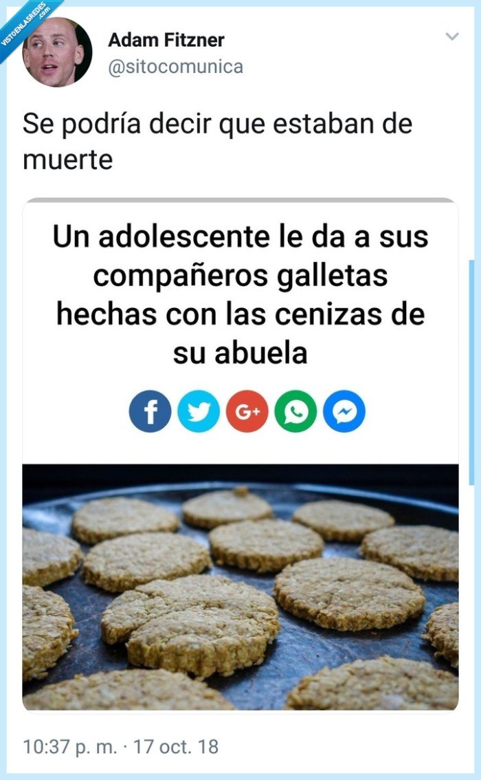 Galletas,cenizas,abuela