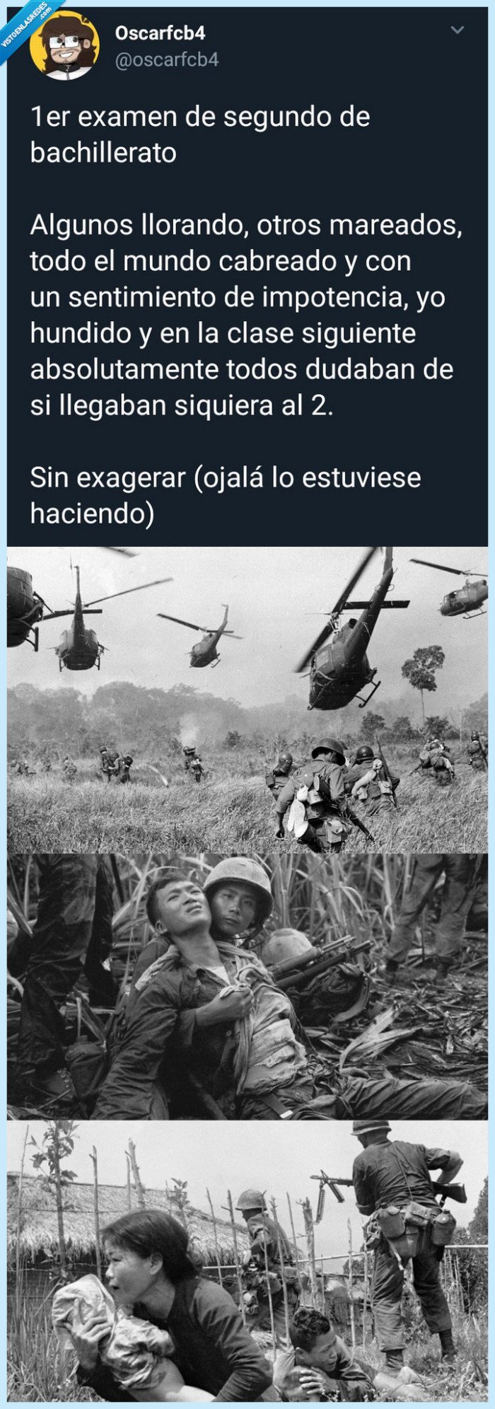 examen,guerra,2ºbach,ya veréis luego se pone peor no dejeis 2º nunca socorro