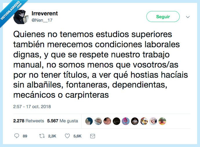 cuanta razón,respeto,curro