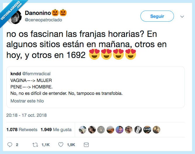 maquina del tiempo,franjas horarias