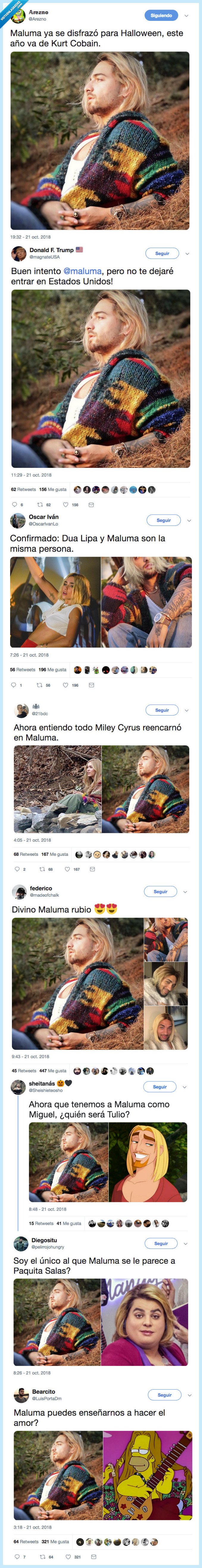 memes,kurt cobain,maluma,ay dios