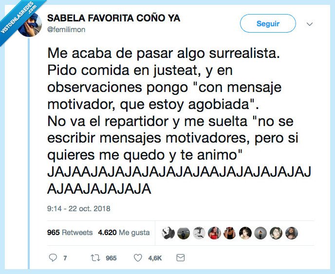 intentar,repartidor,animar,no es mr wonderful