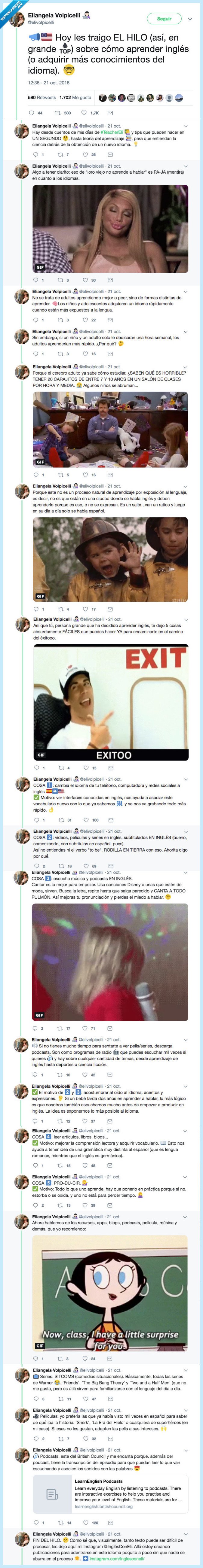 hilo,idioma,conosimiento,aprender nglés