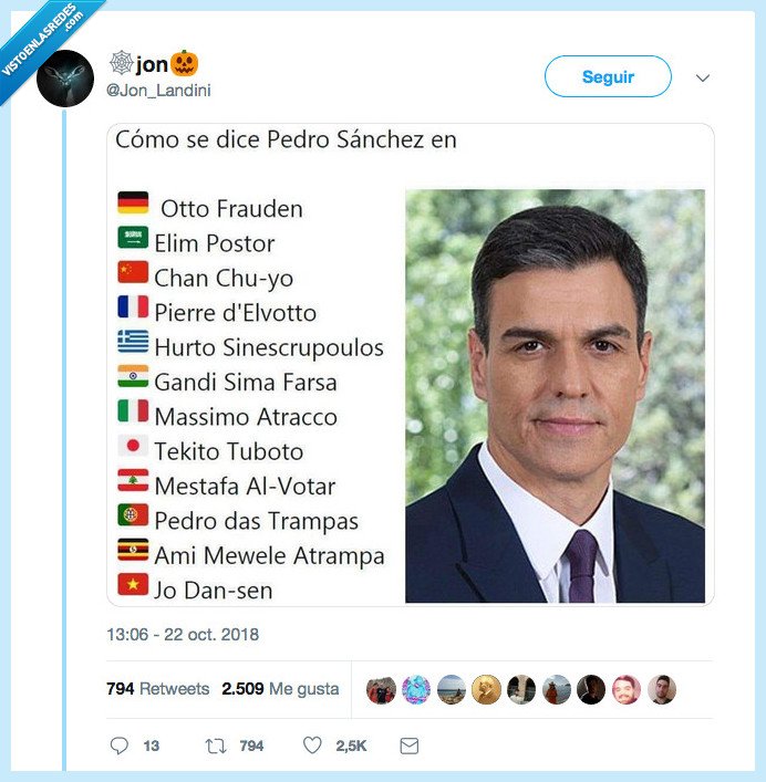 pedro sanchez,decir,idiomas