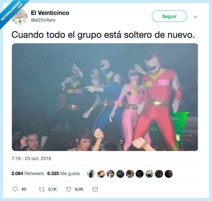 power ranger,grupo,soltero