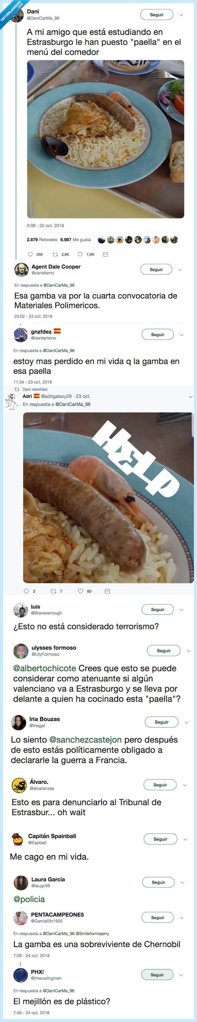 paella,francia,declarar,guerra