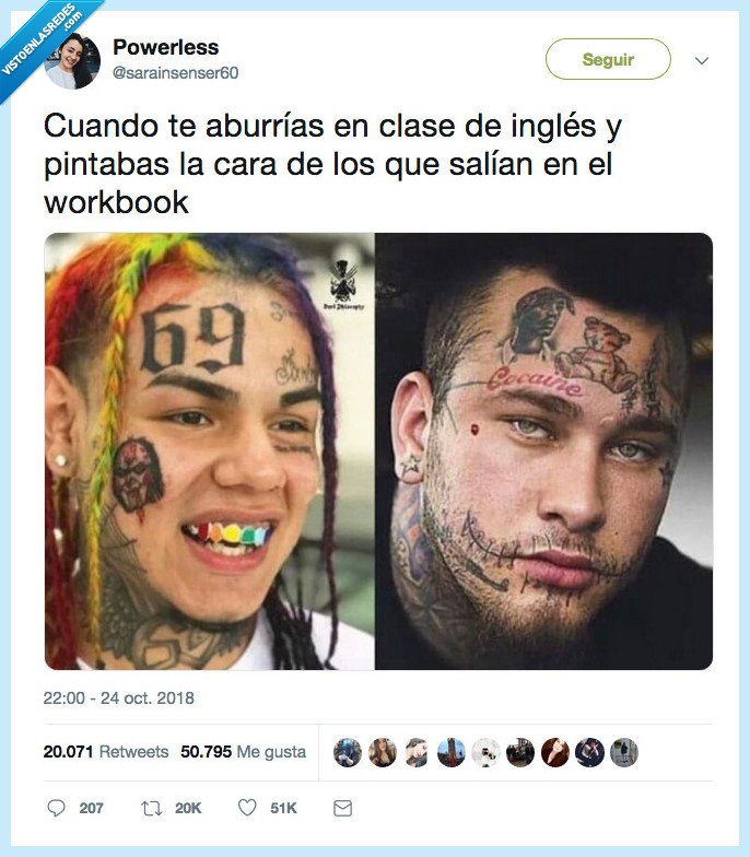 traperos,aburrir,inglés,salir