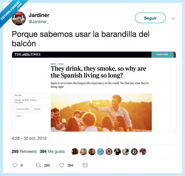 españoles,vivir más,inglés