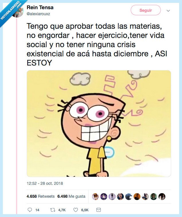 aprobar,engordar,hacer ejercicion crissis extstencial