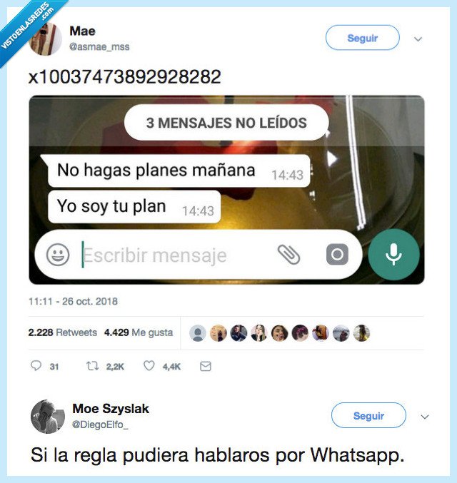 regla,hablar,whatsapp