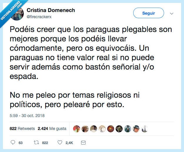 paraguas,bastón,mucho mejor