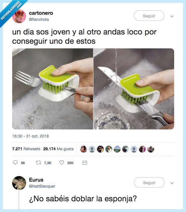 doblar,esponja,saber