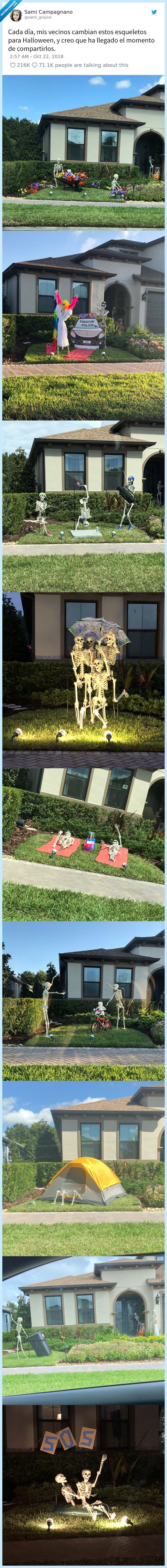 haloween,chica,alzar,premio,vecindario