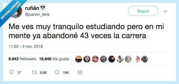 abandonar,carrera,tranquilo