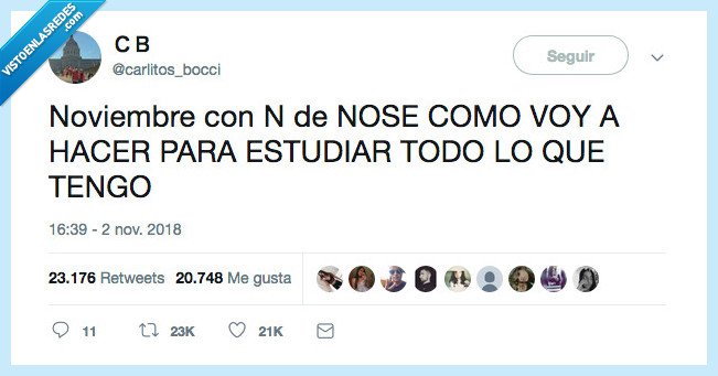 poner,noviembre,estudiar,hacer