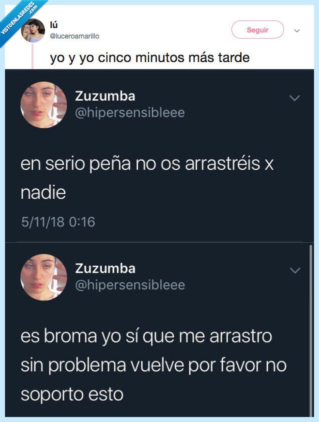 arrastrar,minuto,mas tarde,bla