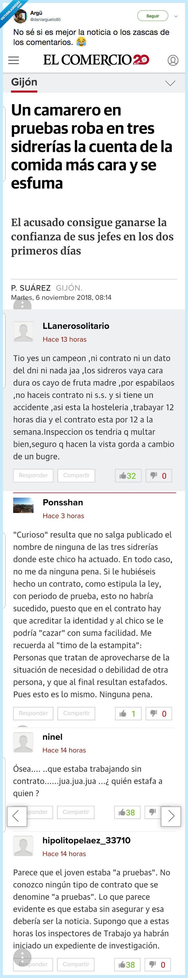 caarero,dedicar,robar,cuentas