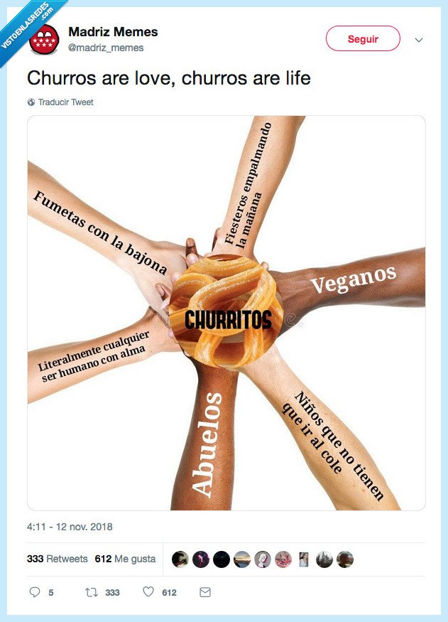 unidos,churros,ñañe