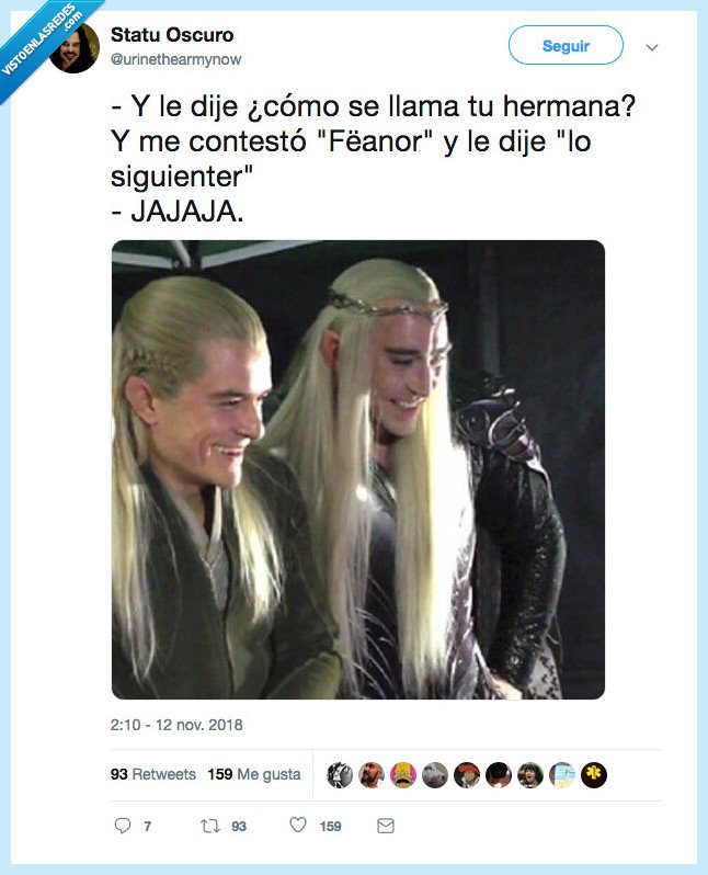 legolas,10/10,chistaco,sorry im not sorry de reírme de esto porque es bueno
