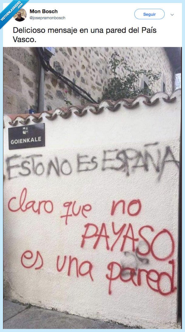 mensaje,país vasco,payaso,pared