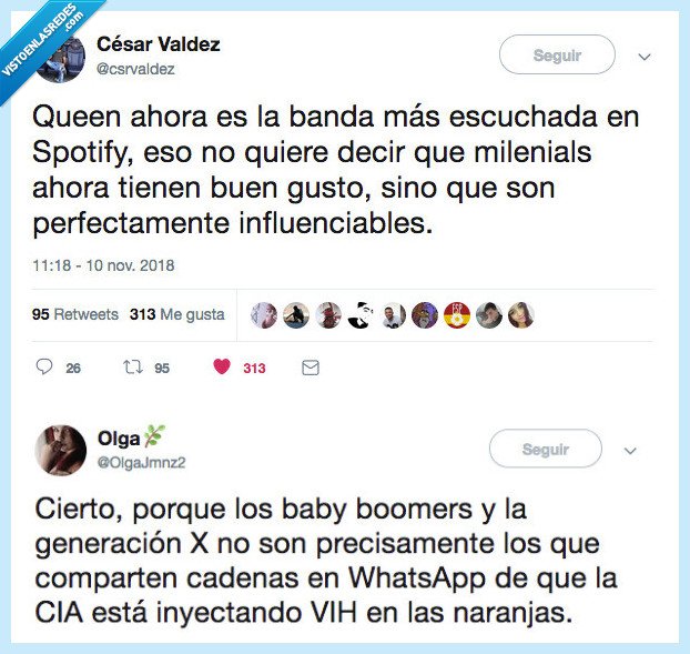 millenials,queen,meterse