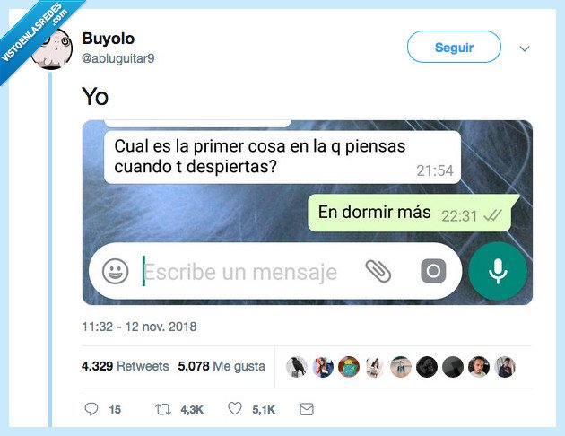 antes de acostarme,pensar