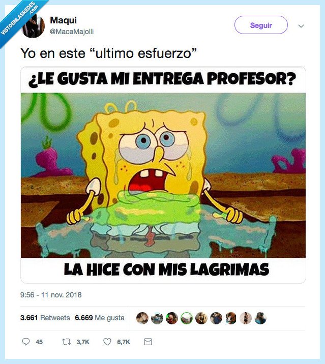 estudiar,lágrigrimas,ya no me queda na