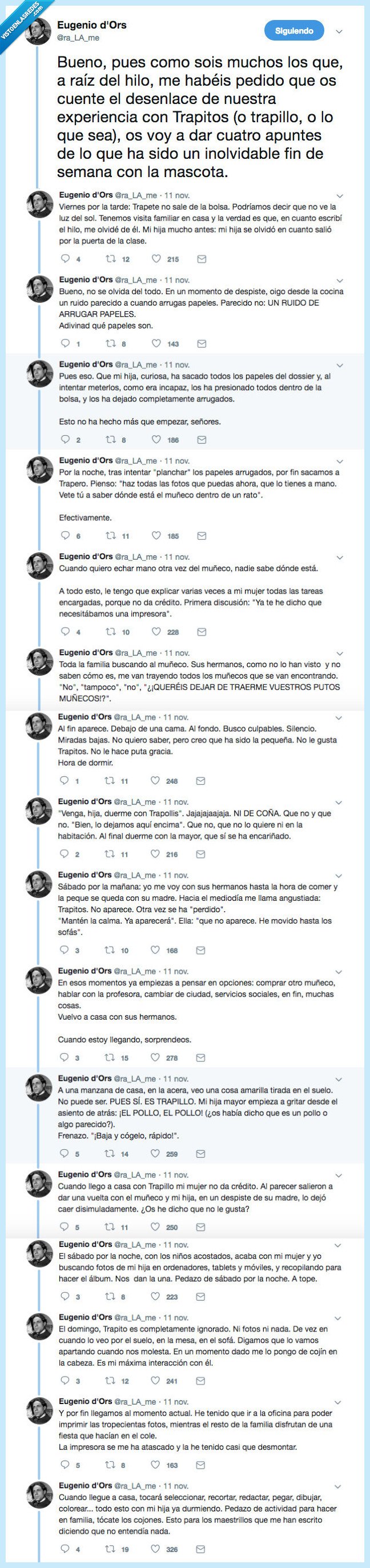 trapitos,peluche,padre estresao