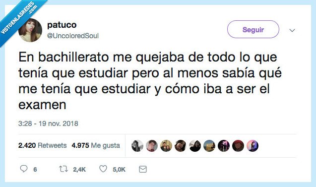 bachillerato,quejar,estudiar,examen