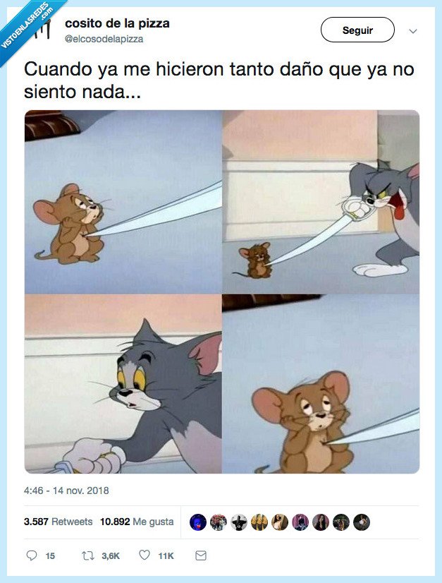 daños,tom y jerry,me la pela todo