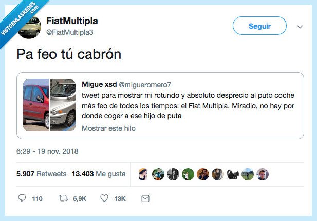 multipla,coche,feo pero con caracter