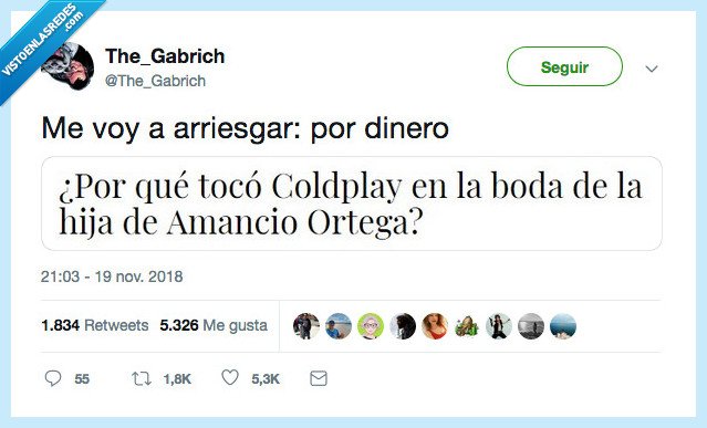 arriesgar,dinero,coldplay