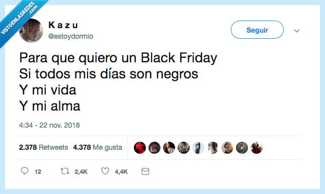 ganas de vivir,black friday