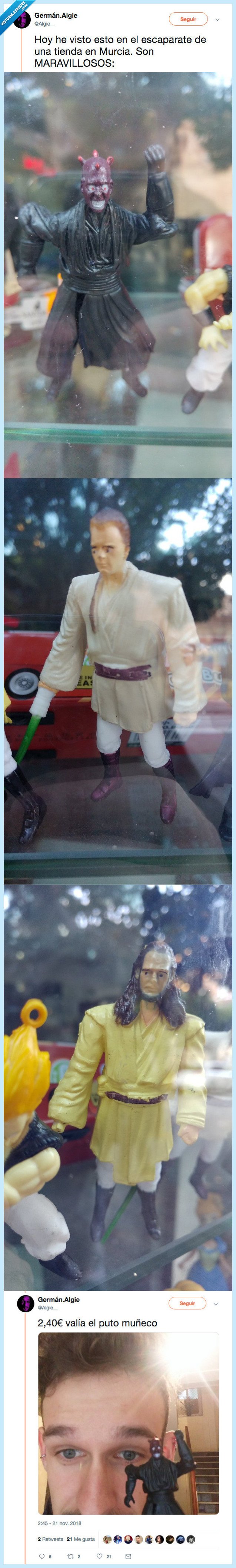 502745 - Compra estos muñecos de Star Wars en Murcia que se parecen muy poco a los reales pero nos hemos reído mucho con las caras, por @Algie__