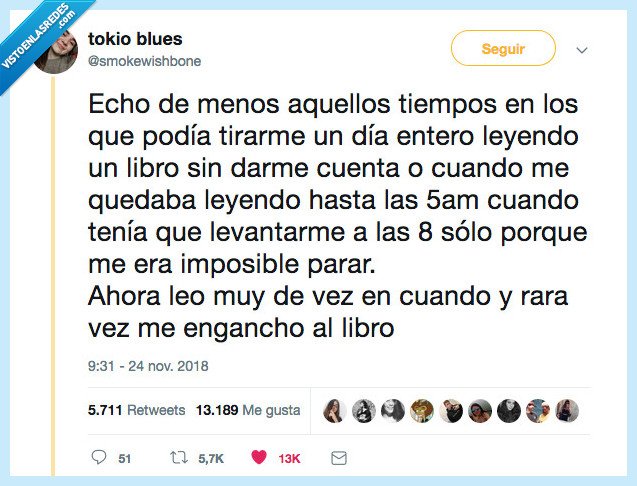 de menos,tener,tiempo,leer