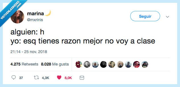 excusa,buena,ir a clase