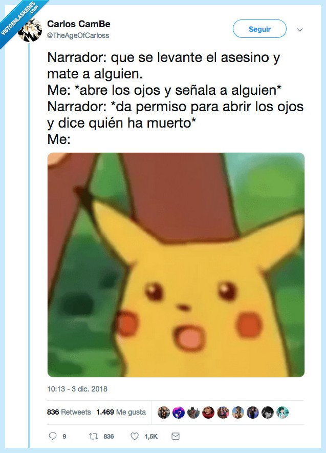 fingir,narrador,matar,alguien