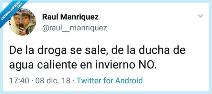 Droga,ducha,agua,invierno