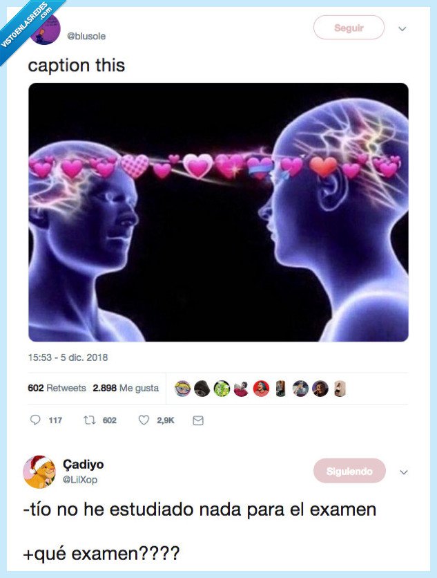 necesitar,escuchar,estudiar,examen