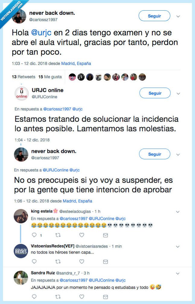 #urjc #aulavirtual  #ratman