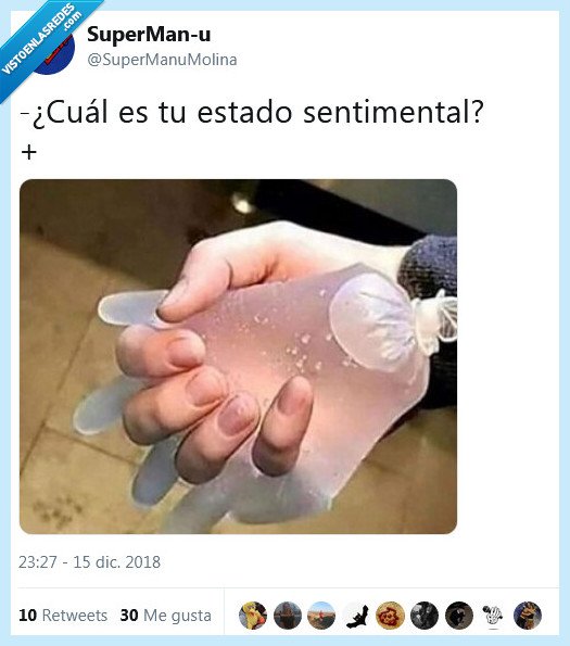 estado empcional,guante,agua