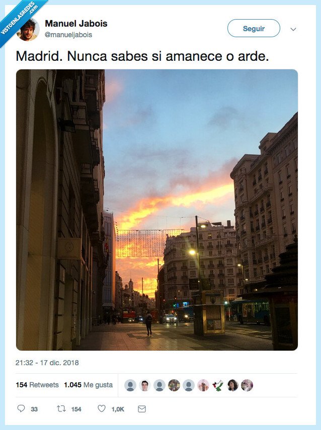 arde madrid,cielo,que bonito