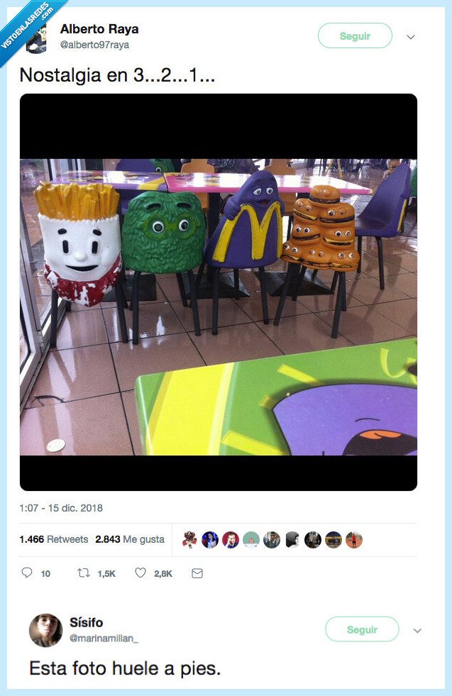 mc donalds,infancia,oler,niño
